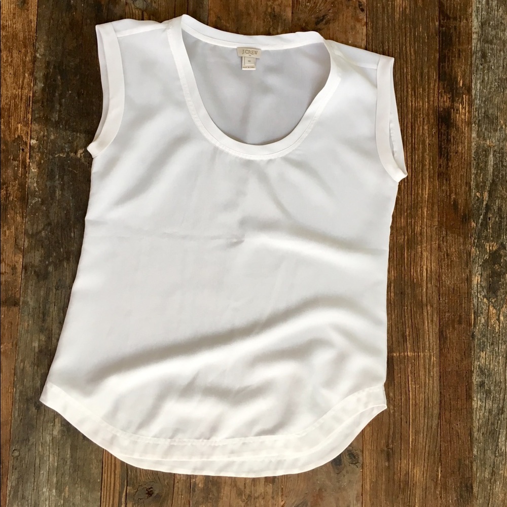 ❎SOLD❎Jcrew silky blouse or cami. Off white color.